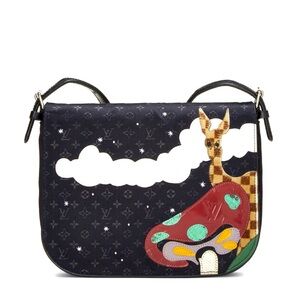 Louis Vuitton 
Black Monogram Canvas Patchwork Conte De Fees Musette (2002)